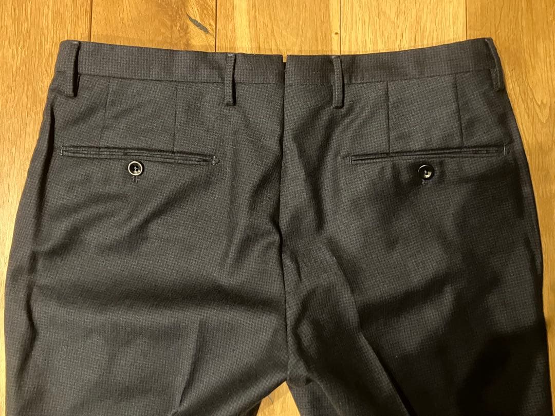 超美品！INCOTEX 1NT035 S100's SLIMFITウールパンツ