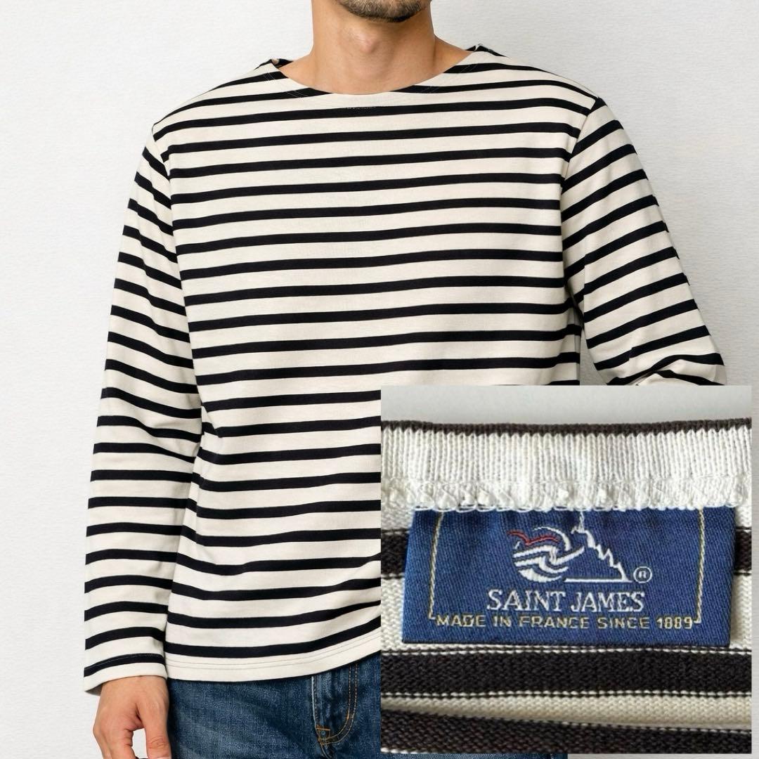 80s フランス製 T4 セントジェームス ウェッソン ボーダー バスクシャツ