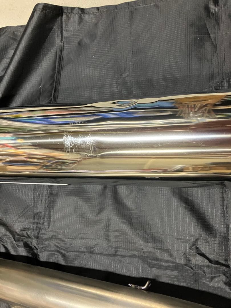 【値下げ中】ヨシムラ機械曲チタンサイクロンフルエキ NC39