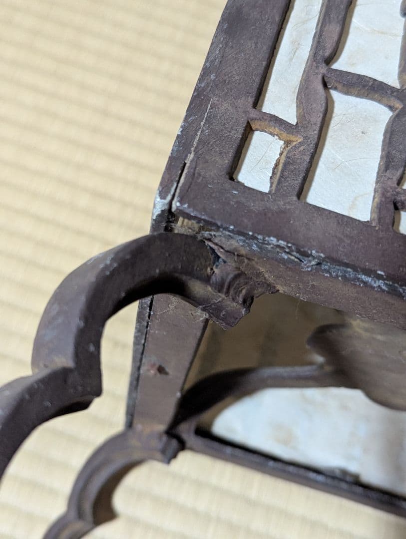 置行灯 フロアランプ 松梅 和風照明 古小物 古道具 アンティーク 骨董