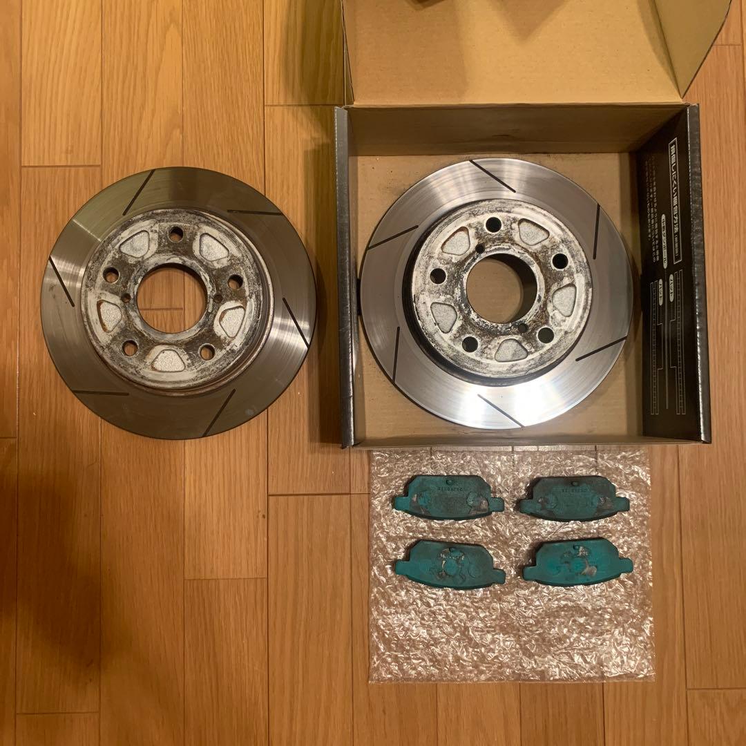 DIXCEL スリットローター　プロジェクトμ ブレーキパッド　zc33sリア用