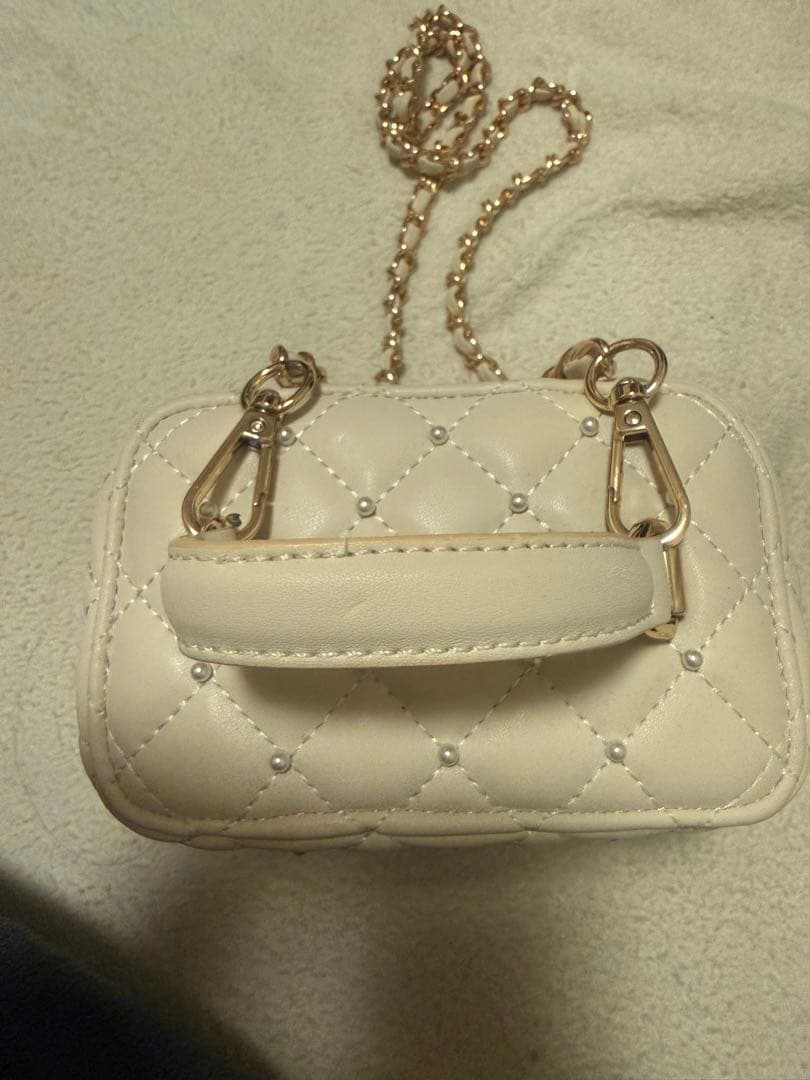 Darich ダーリッチ　キルティングパールスクエアミニバッグ