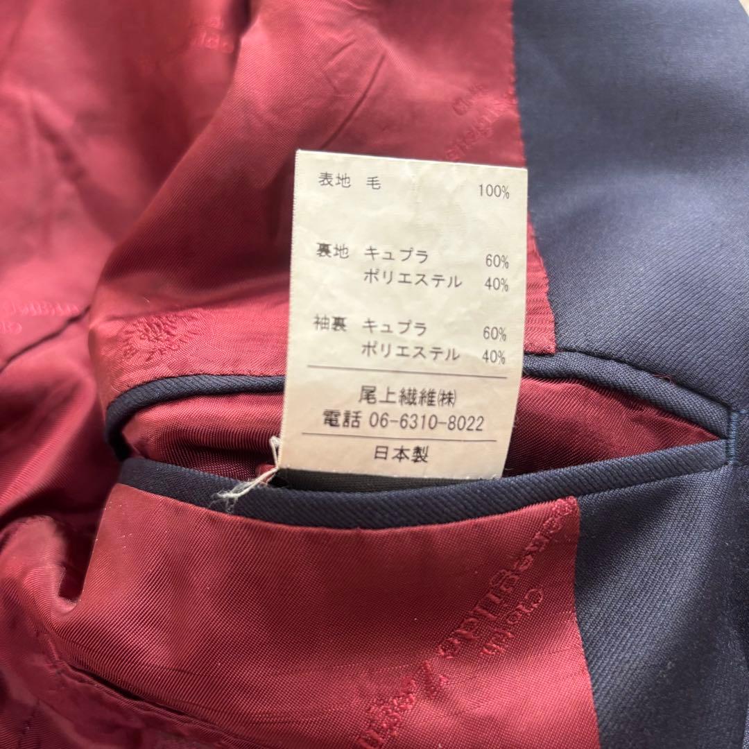 【高級】エルメネジルドゼニア スーツ スリーピース ネイビー M シェルボタン