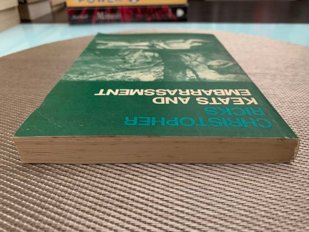 希少1974 KEATS AND EMBARRASSMENT