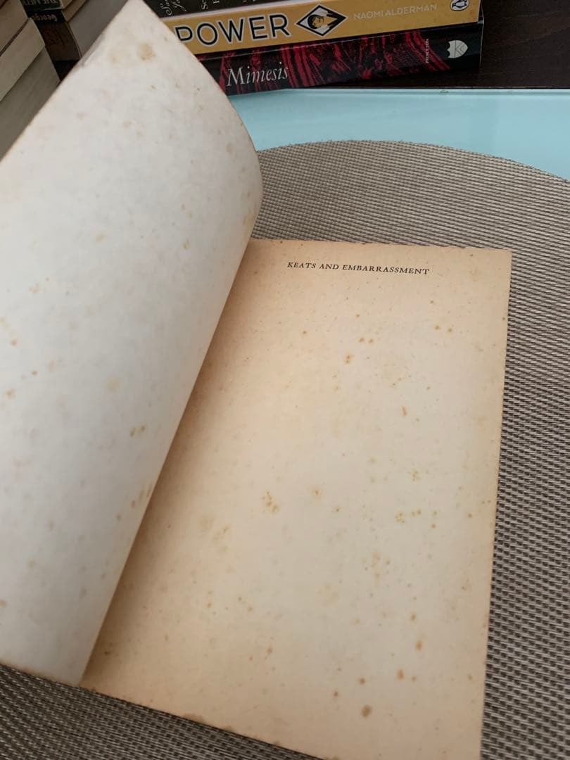 希少1974 KEATS AND EMBARRASSMENT