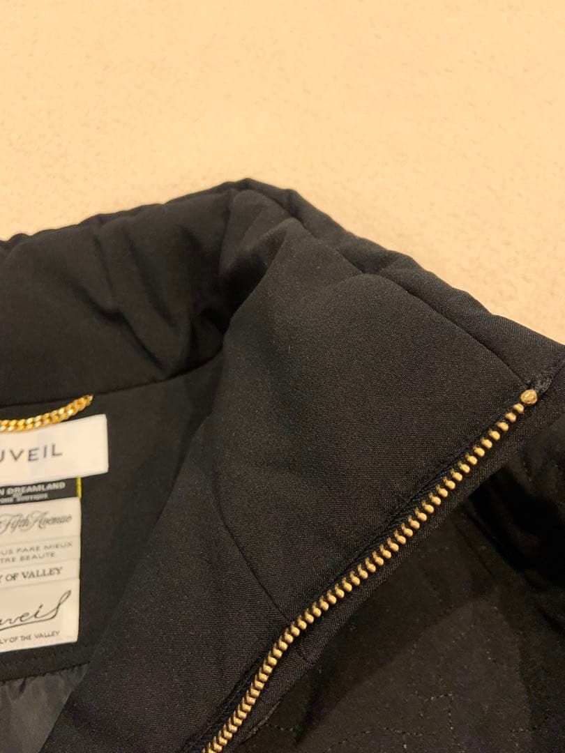 ミュベール 今期　立体フラワージャケット　ジャンパー　３８４０新品　ブラック