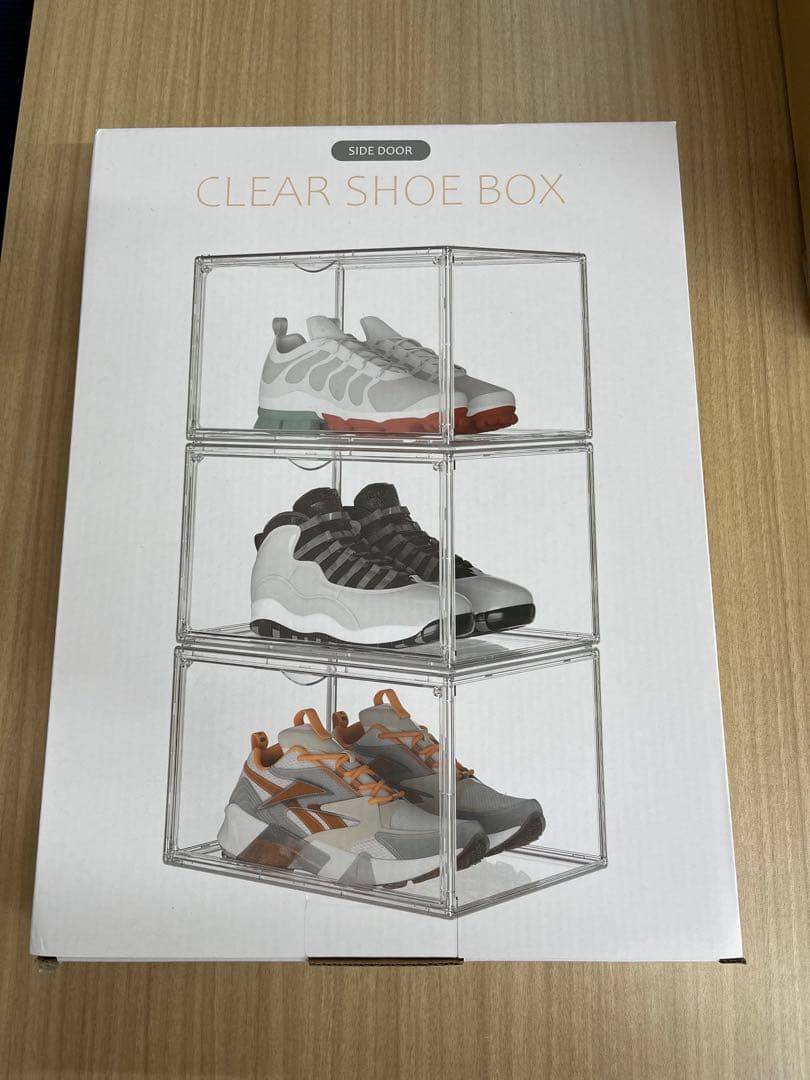 最高級シューズボックス クリア SHOES CASE BOX 10個セット