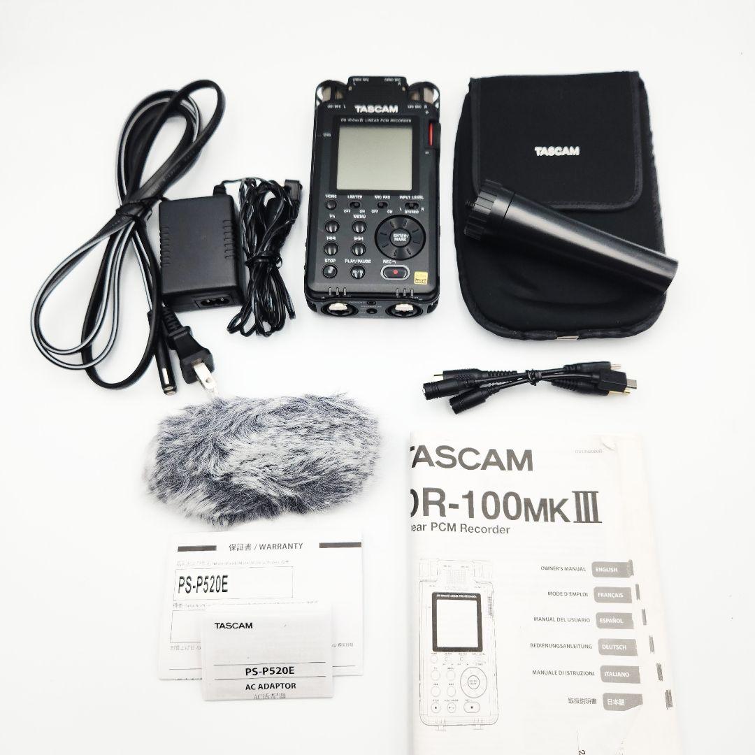 TASCAM DR-100MKIII PCMレコーダー ハイレゾ対応 廃盤品