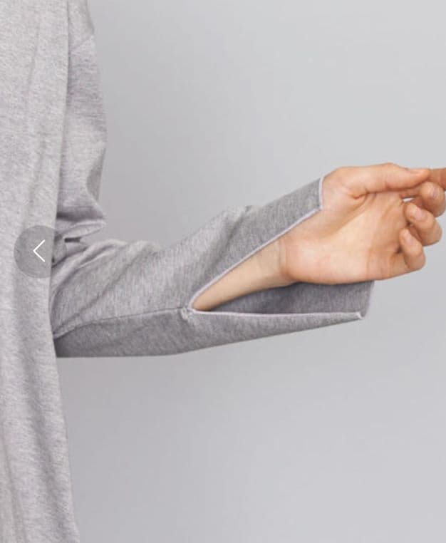 【新品】Americana コットンボートネックワンピース グレー