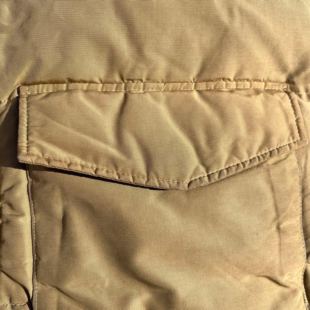 70s 縦型ポケット USA製 L.L.Bean ダウンベスト ベージュL
