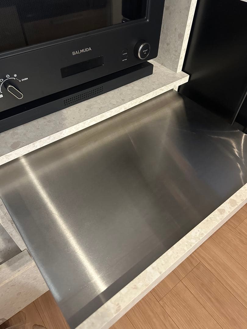 ロウヤ LOWYA テラゾー柄 食器棚 幅120cm ホワイト系