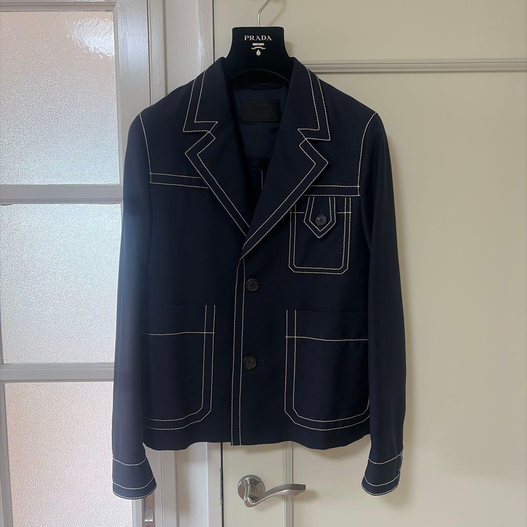 PRADA 15SS ステッチ　ジャケット