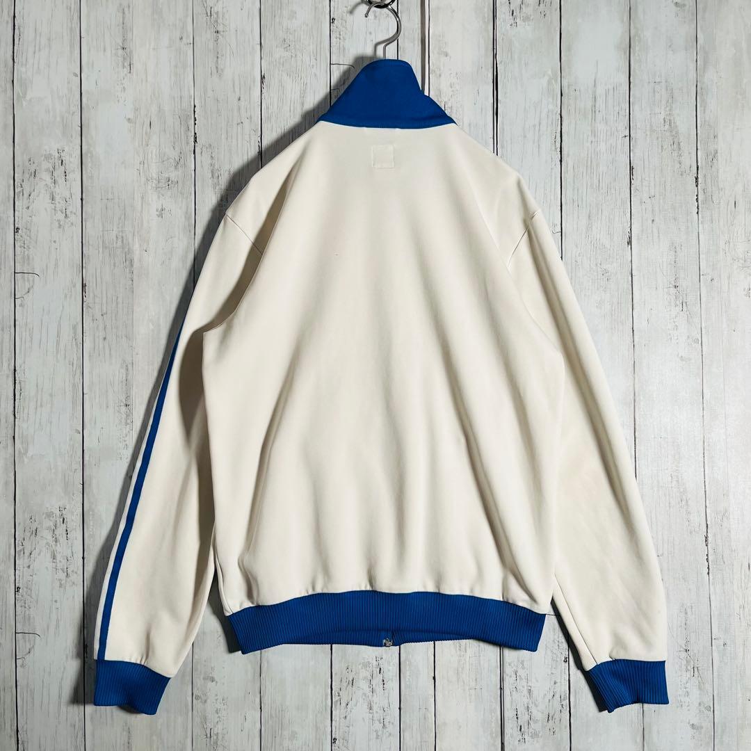 希少 90s アディダス トラックジャケット ジャージ ホワイト L 4