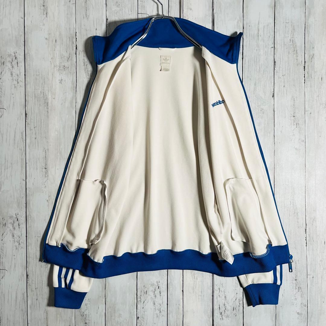 希少 90s アディダス トラックジャケット ジャージ ホワイト L 4