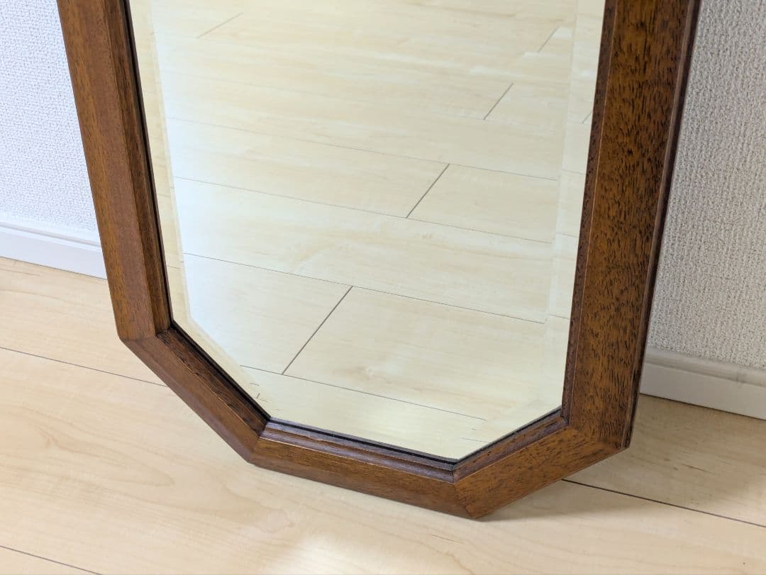 廃番 マルニ ヴィンテージ 地中海 八角 ウォールミラー 姿見 鏡 洋館 レトロ