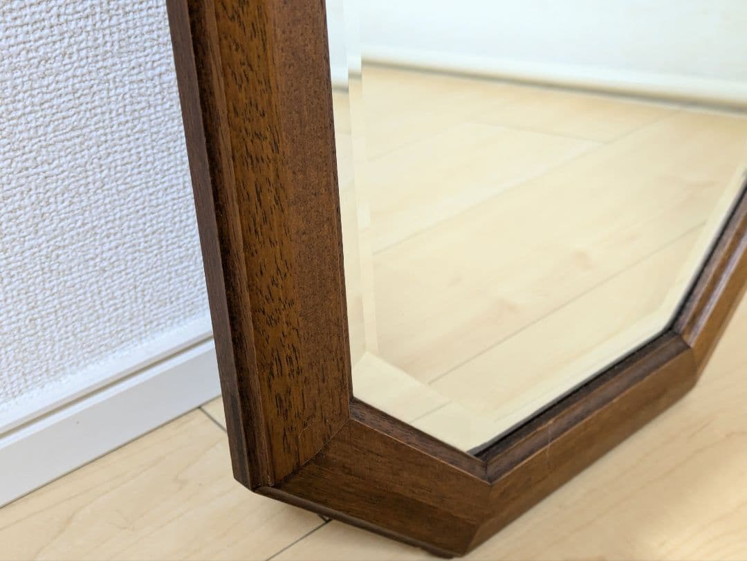 廃番 マルニ ヴィンテージ 地中海 八角 ウォールミラー 姿見 鏡 洋館 レトロ