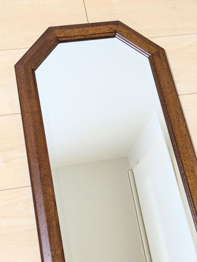 廃番 マルニ ヴィンテージ 地中海 八角 ウォールミラー 姿見 鏡 洋館 レトロ