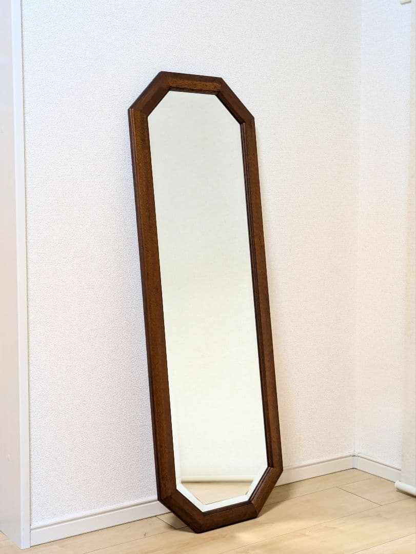 廃番 マルニ ヴィンテージ 地中海 八角 ウォールミラー 姿見 鏡 洋館 レトロ