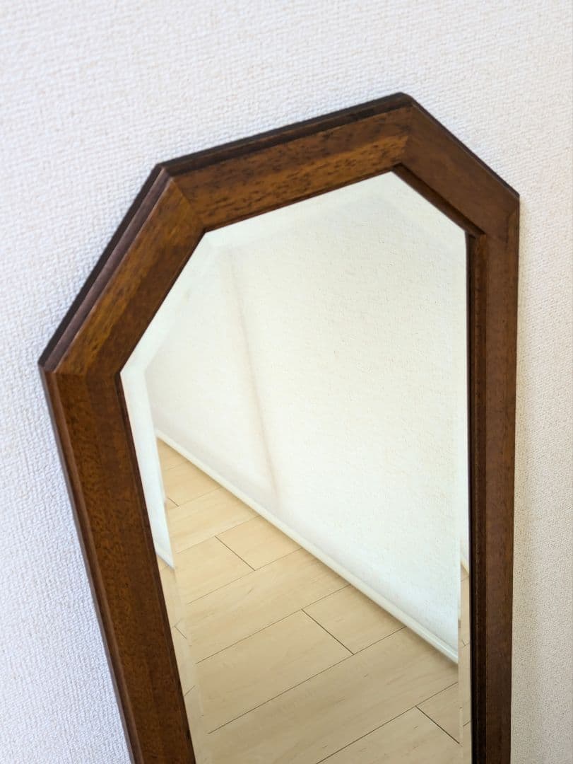 廃番 マルニ ヴィンテージ 地中海 八角 ウォールミラー 姿見 鏡 洋館 レトロ