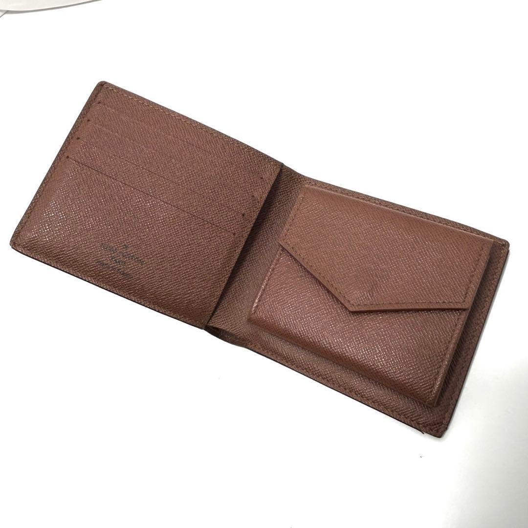 ルイヴィトン 二つ折り財布 M62288モノグラム ポルトフォイユ マルコ ロゴ