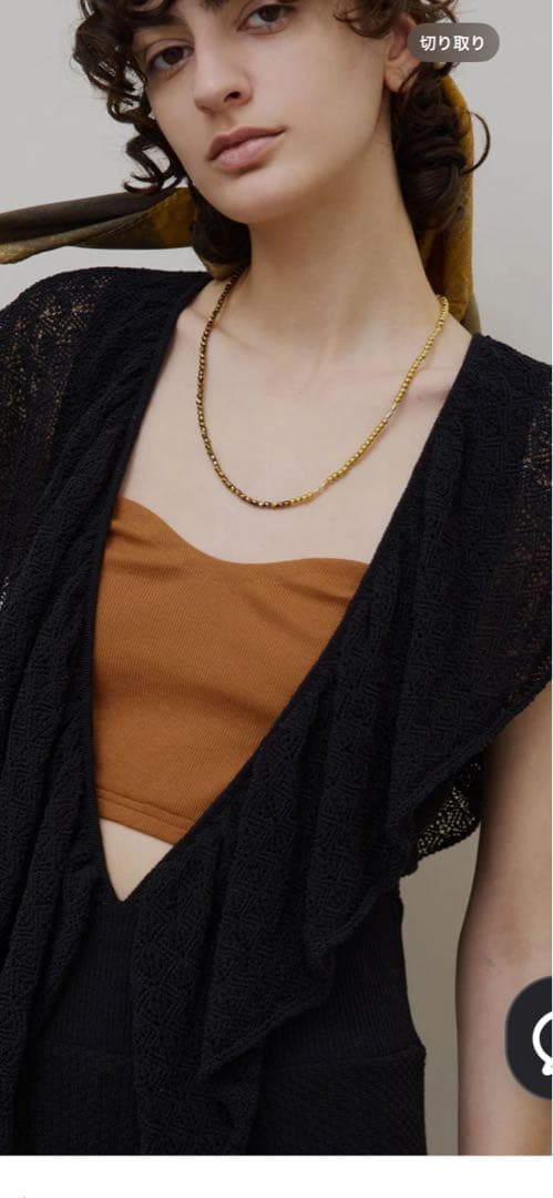 アメリMEDI RUFFLE KNIT ROMPERSブラックM新品未使用品