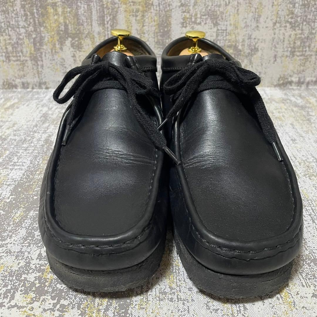 ★人気★クラークス ワラビー オールレザー【26.5】ブラック クレープソール