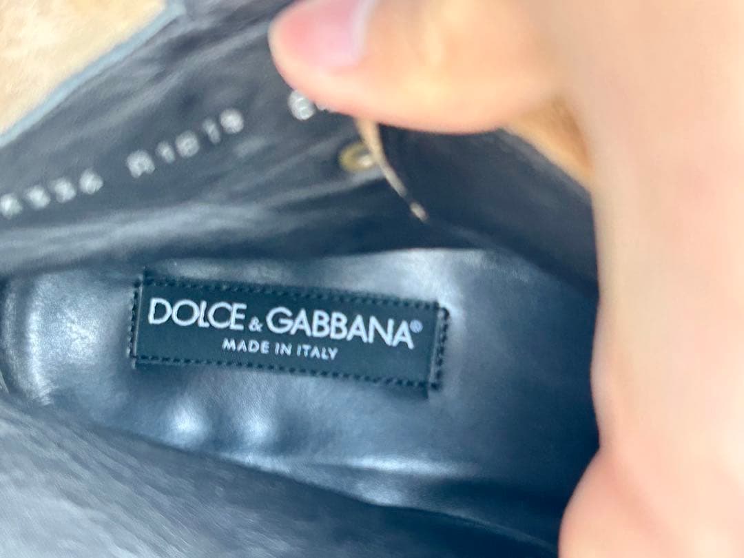 k*門様 DOLCE&GABBANA スエードブーツ y2k 8 1/2 27.