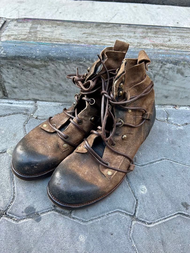 k*門様 DOLCE&GABBANA スエードブーツ y2k 8 1/2 27.