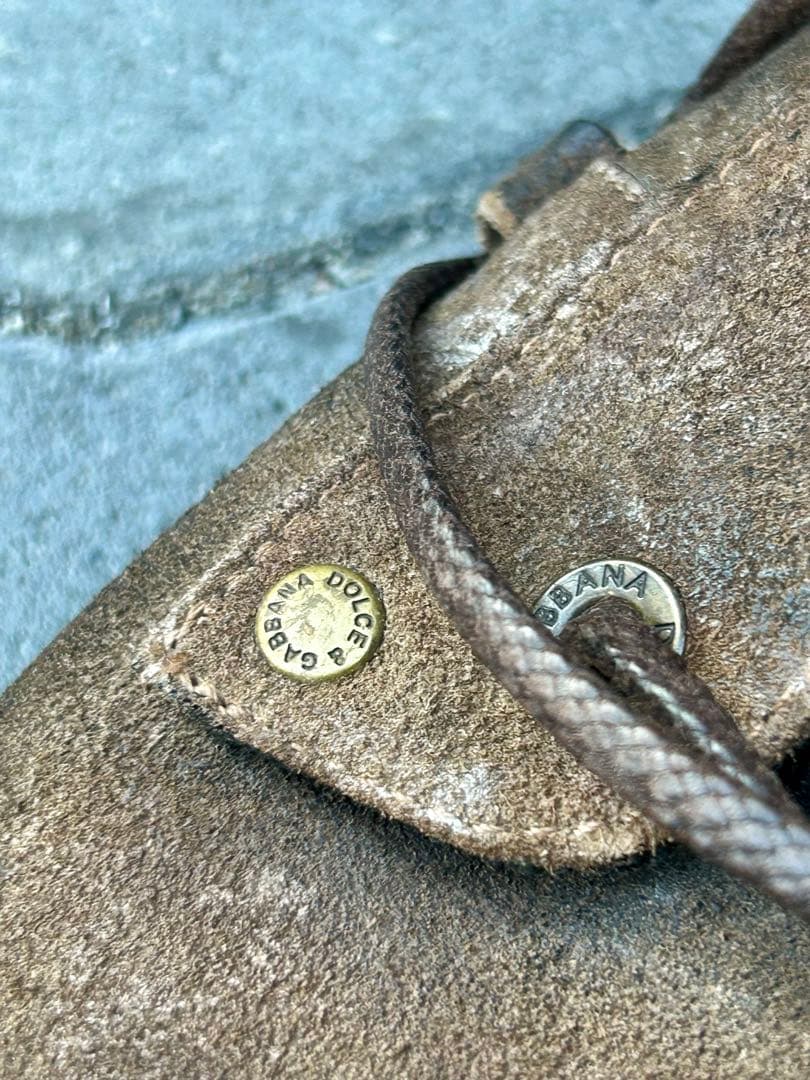 k*門様 DOLCE&GABBANA スエードブーツ y2k 8 1/2 27.