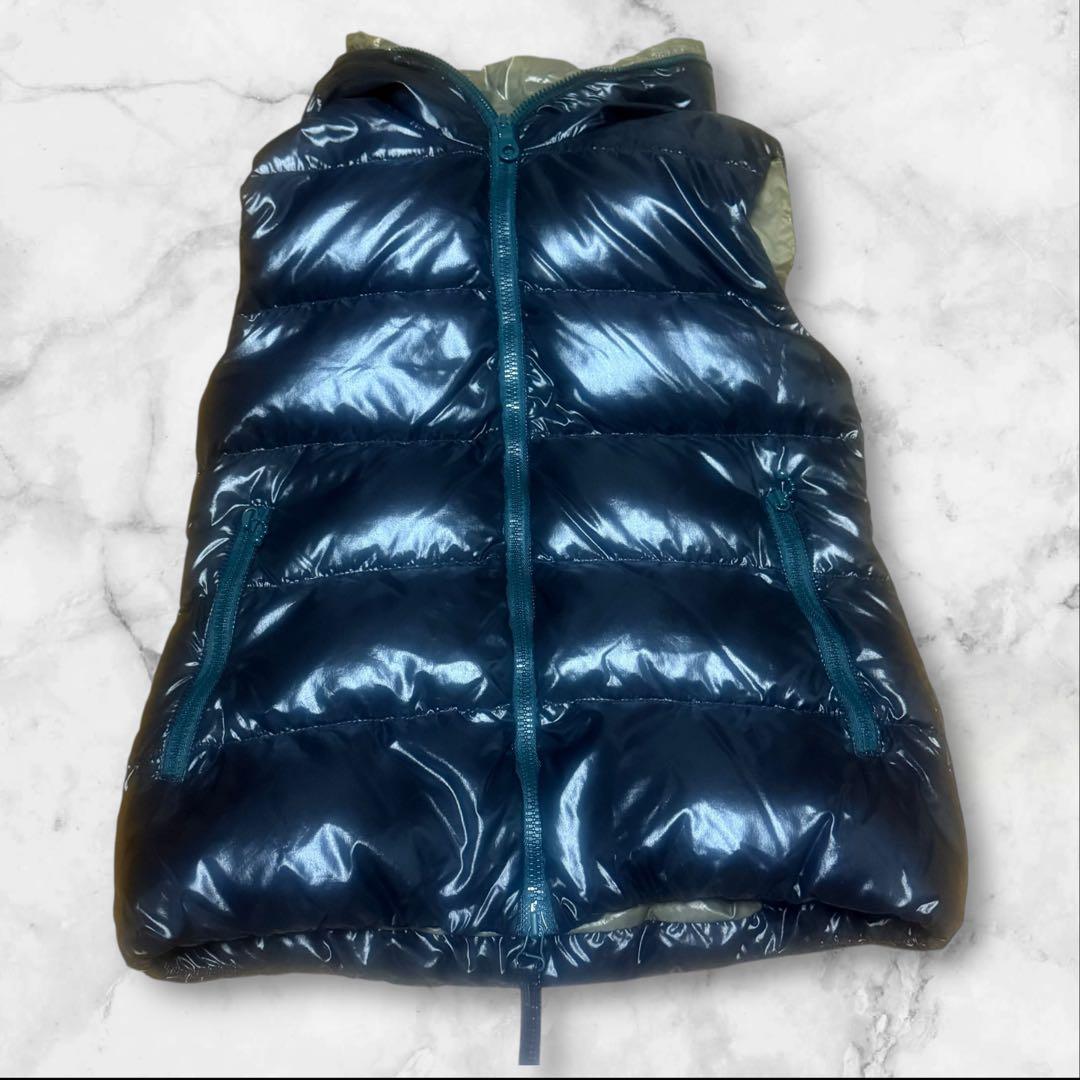 DUVETICA デュベティカ FEBEダウンベスト フード40 光沢 黒 美品