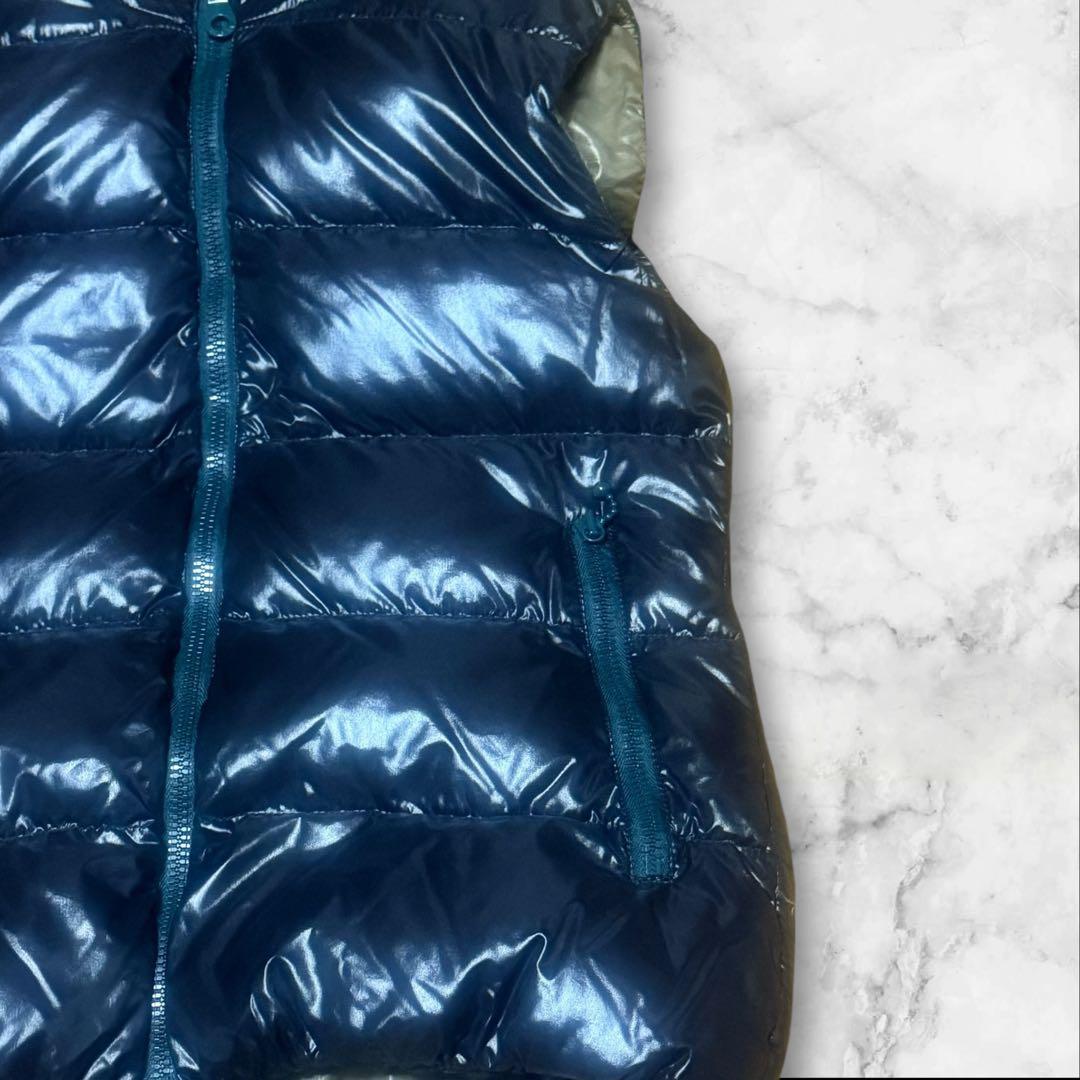 DUVETICA デュベティカ FEBEダウンベスト フード40 光沢 黒 美品