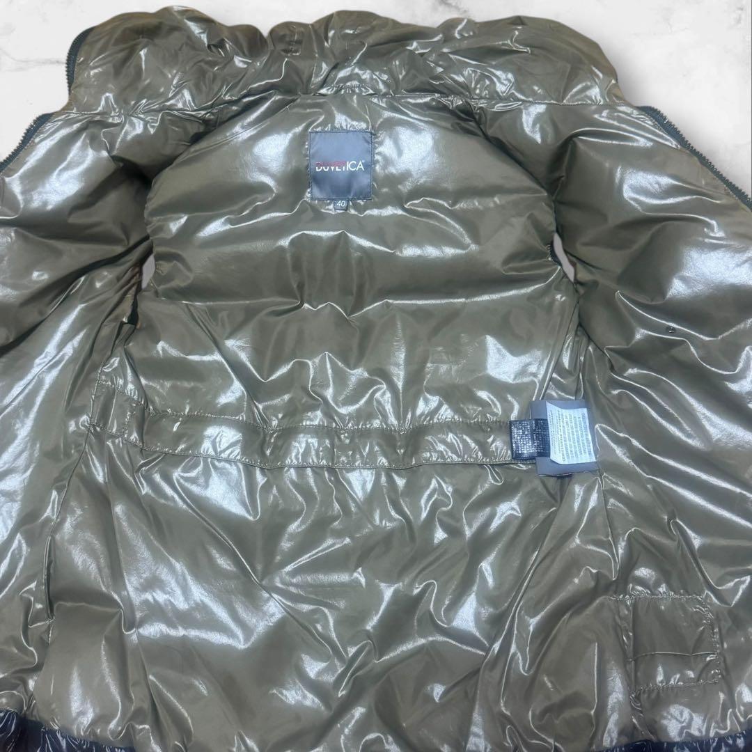 DUVETICA デュベティカ FEBEダウンベスト フード40 光沢 黒 美品