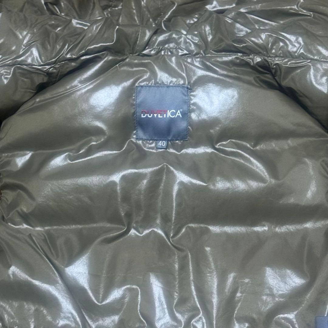 DUVETICA デュベティカ FEBEダウンベスト フード40 光沢 黒 美品