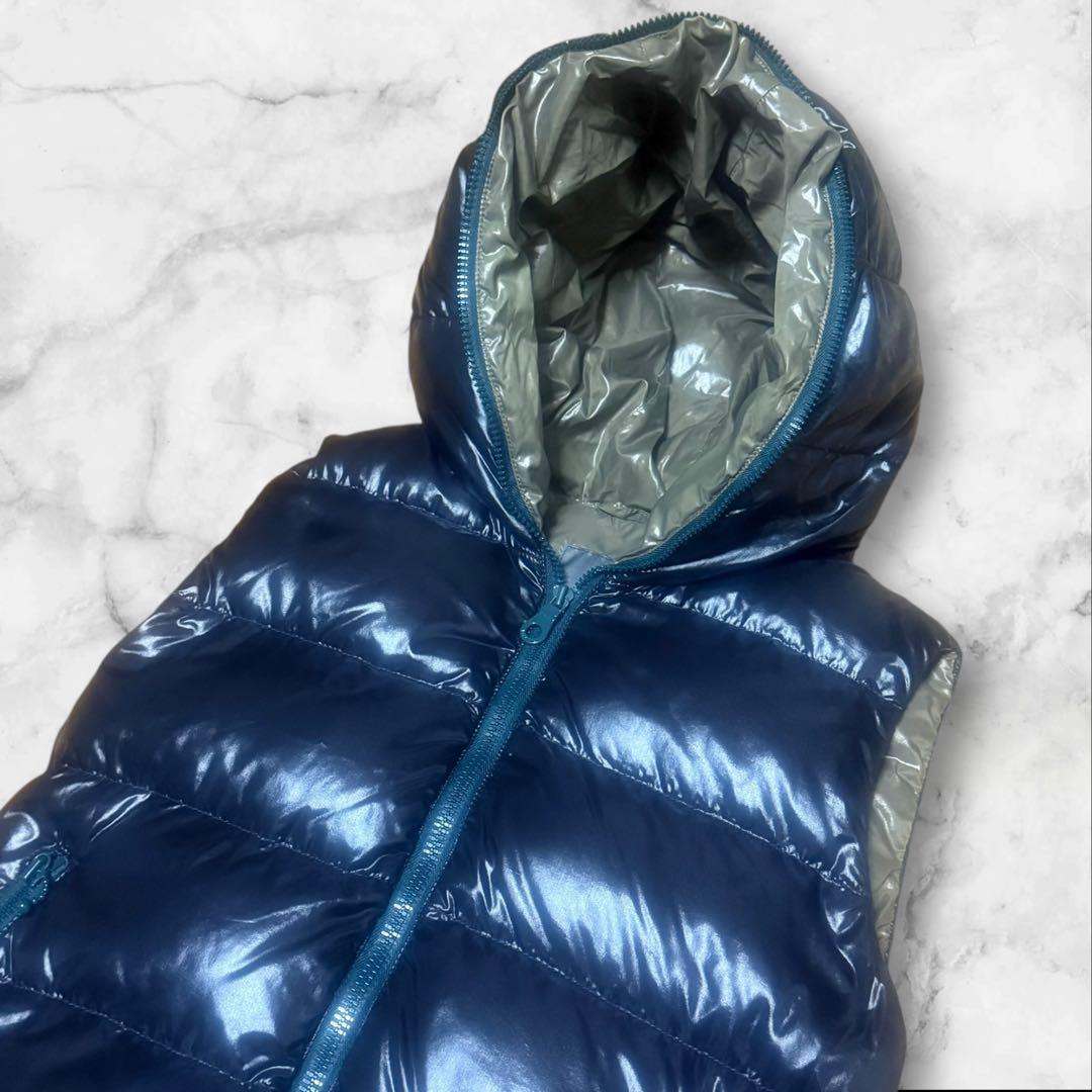 DUVETICA デュベティカ FEBEダウンベスト フード40 光沢 黒 美品