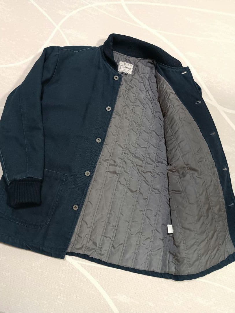 Walls ダックジャケット　月桂樹ボタン ショールカラー