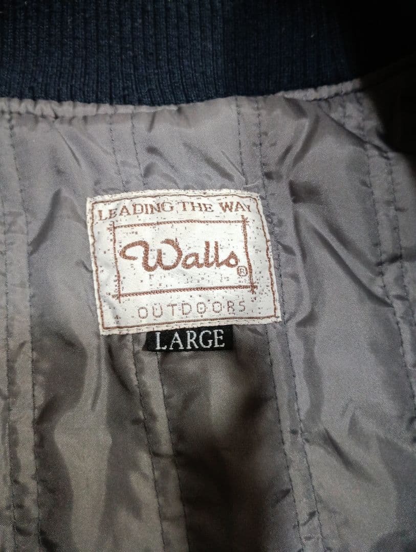 Walls ダックジャケット　月桂樹ボタン ショールカラー