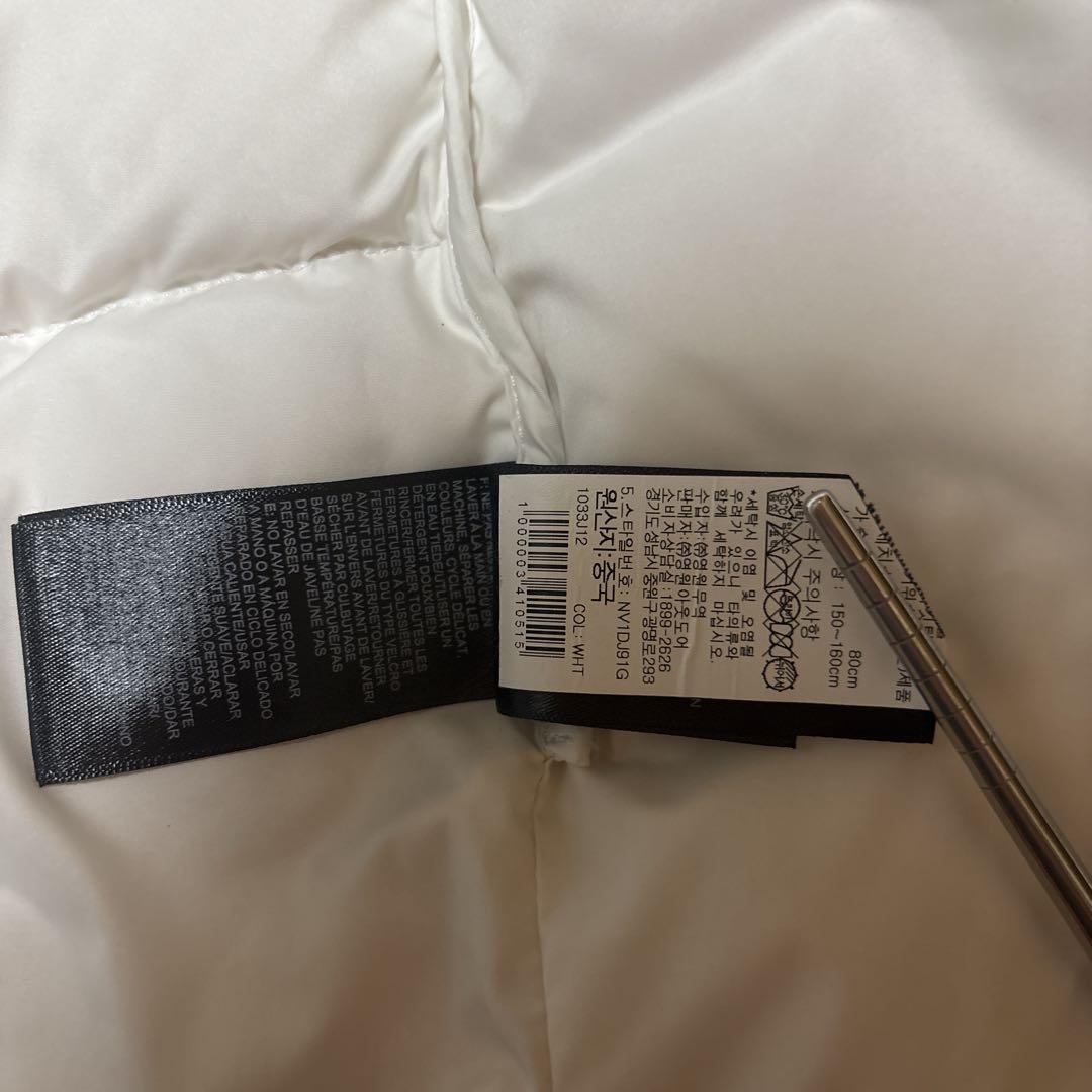 極美品☆ ノースフェイス ヌプシダウンベスト 700FPレディースXS ホワイト