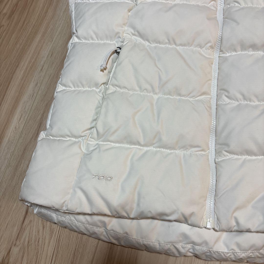 極美品☆ ノースフェイス ヌプシダウンベスト 700FPレディースXS ホワイト