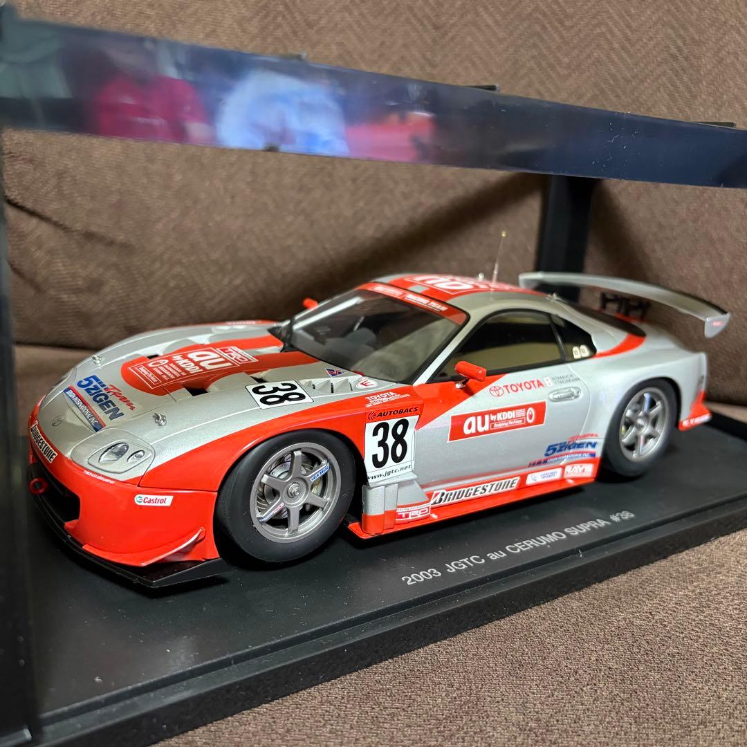 AUTOart 2003 JGTC au Supra #38 ミニカー 1/18