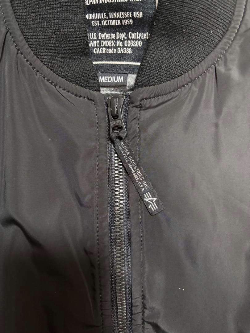 ALPHA INDUSTRIES MA-1 フライトジャケット M ブラック