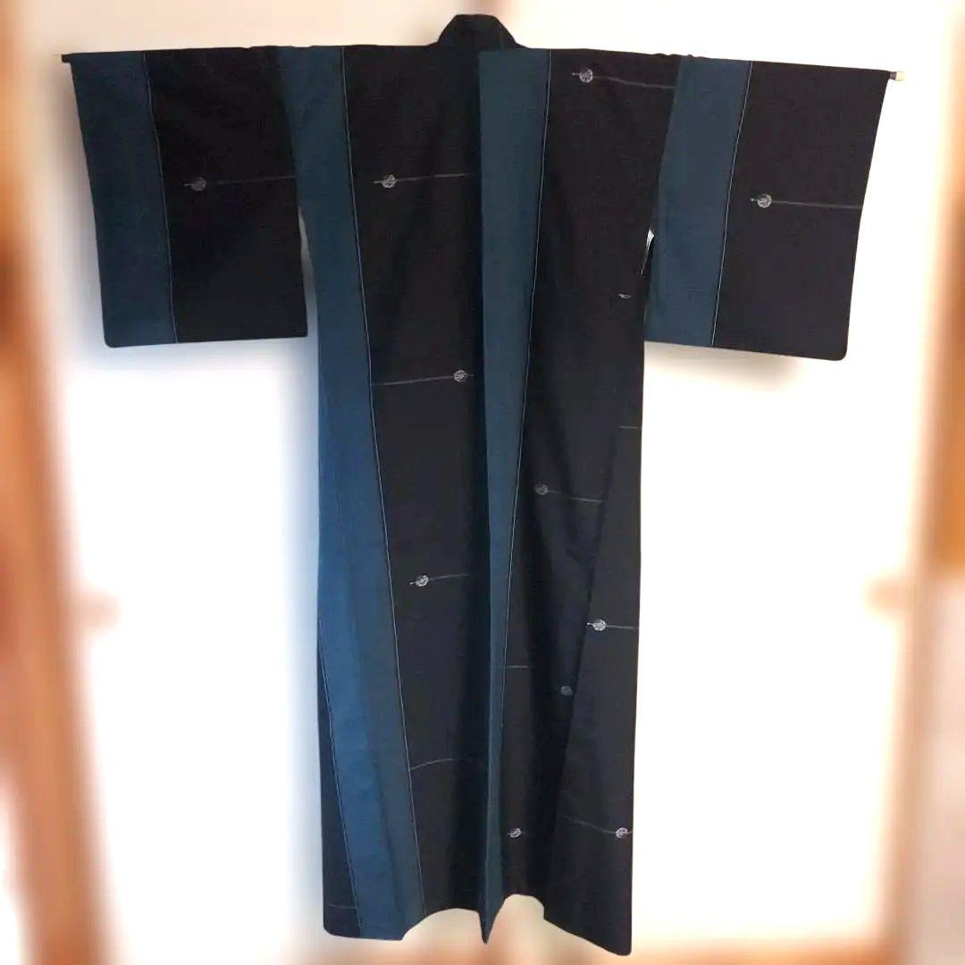 紬　簪柄　粋　格好いい　平打ちかんざし　トールサイズ