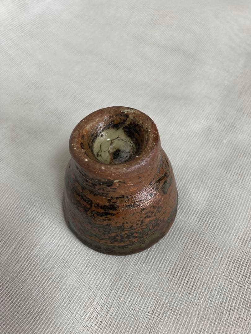 hnさん専用壺屋焼／魚柄ぐい呑／昭31