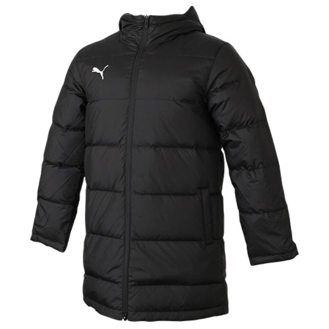 プーマ ダウンハーフコート 黒 Lサイズ