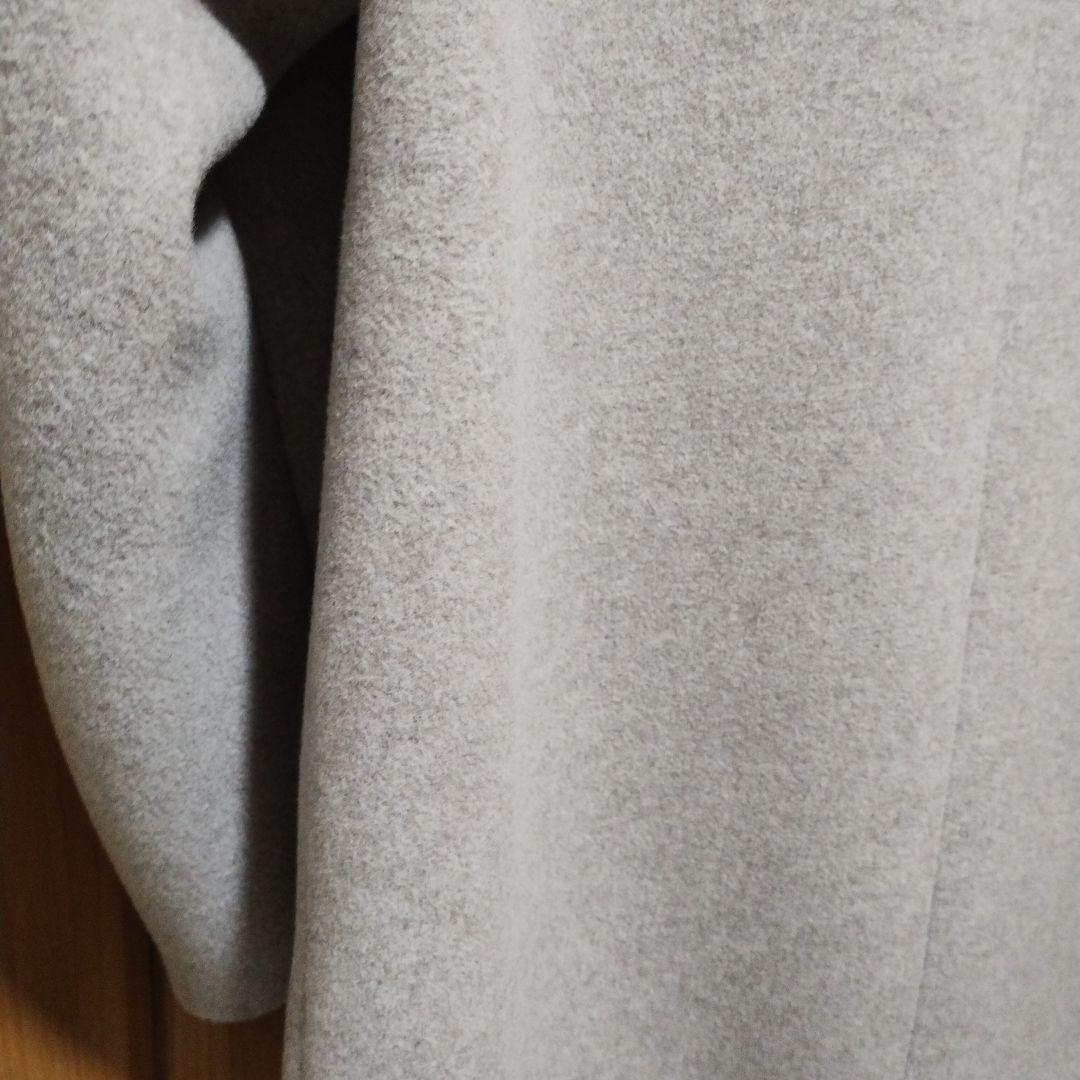 【NOBLE】ノーブル MTR ビッグカラー Pコート ベージュ 36