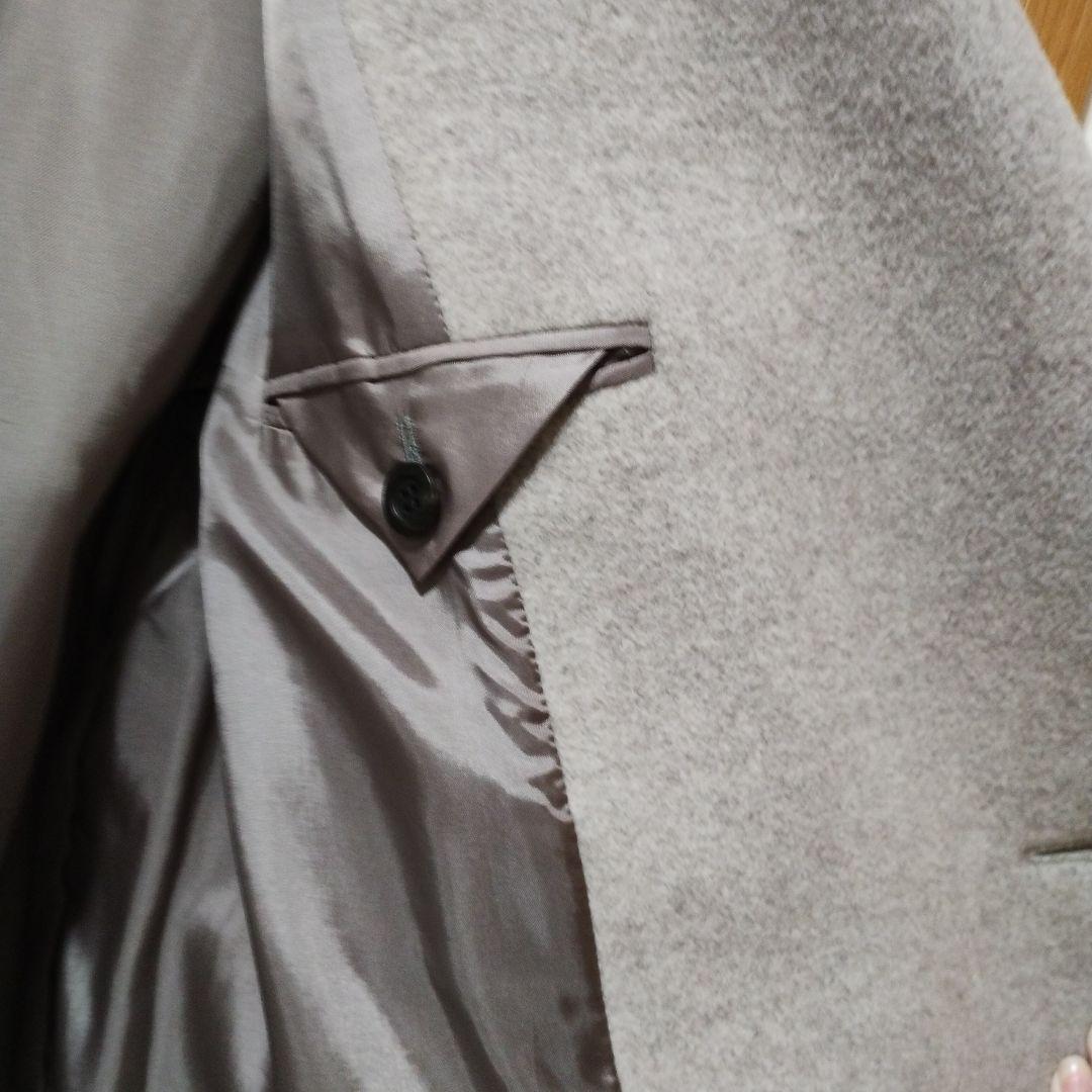 【NOBLE】ノーブル MTR ビッグカラー Pコート ベージュ 36