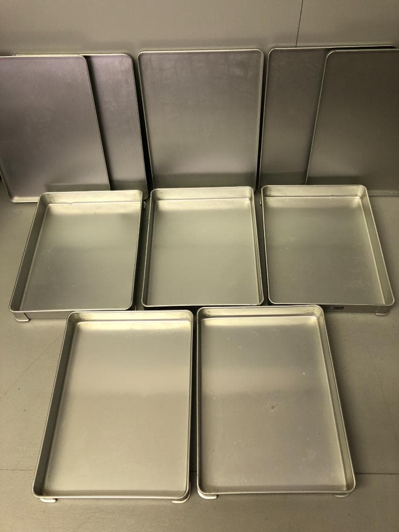 5個ふた付　アカオアルミ　硬質アルミ　システムバット　餃子バット　大50　⑵