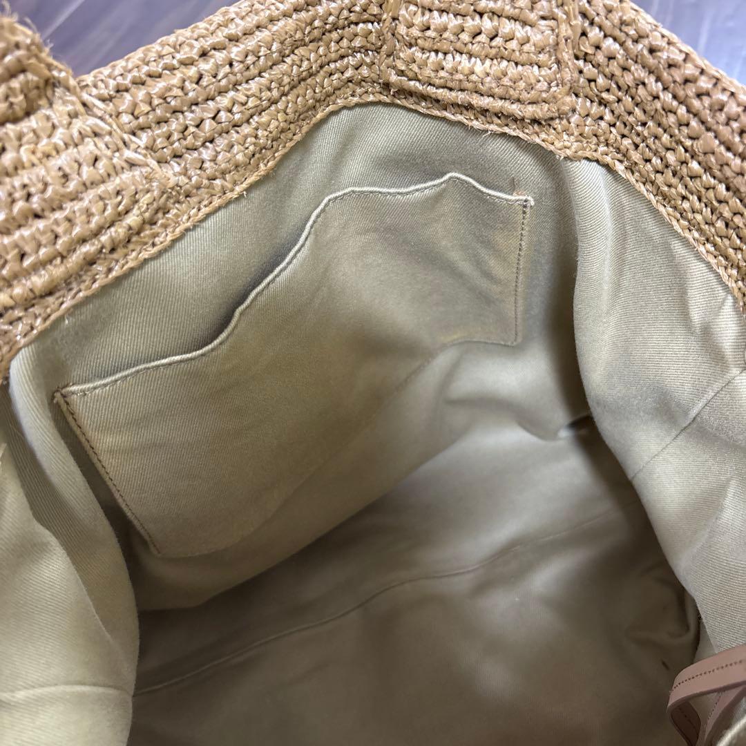 PRADA ベージュ かごバッグ トートバッグ