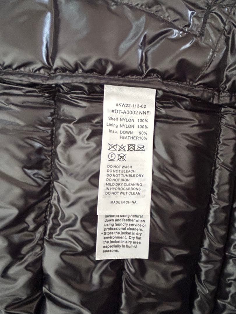 DANTON ダントン　ダウンベスト　ブラック Sサイズ　新品未使用品