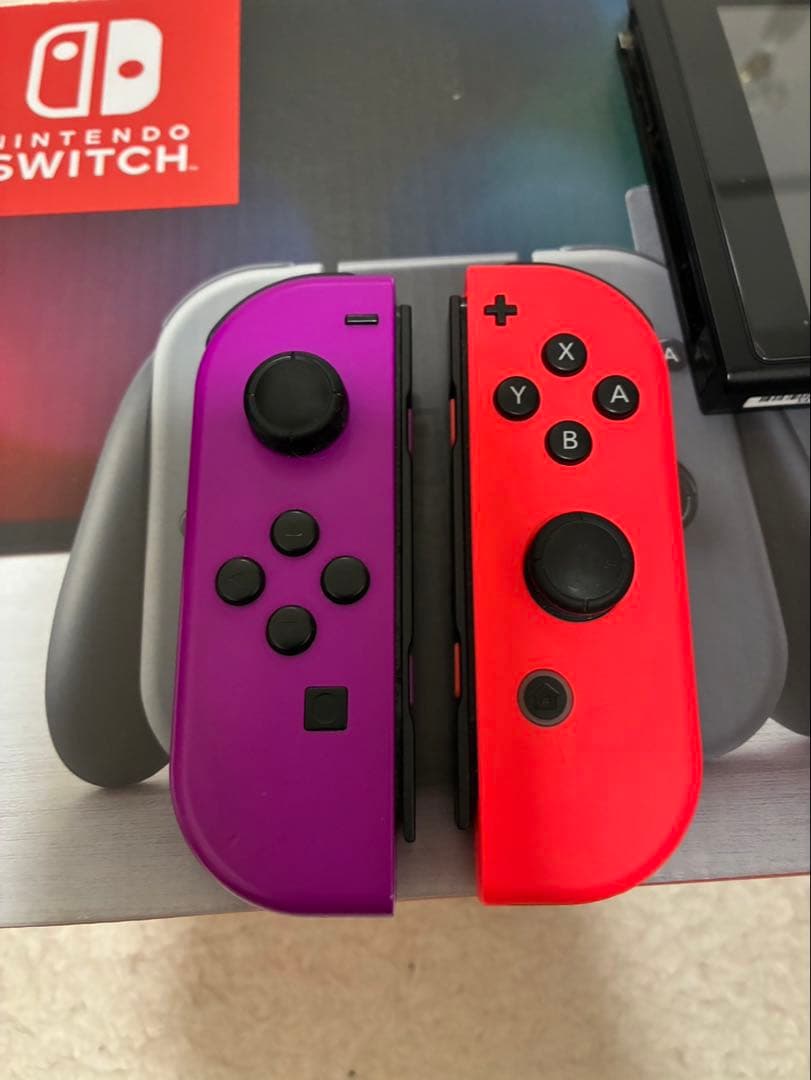Nintendo Switch 本体 赤/紫 ジョイコン　マリオギャラクシー