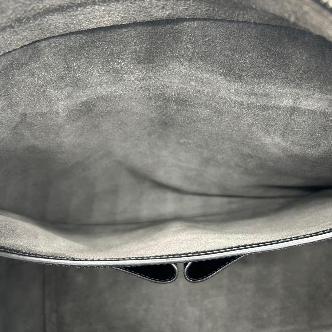 【極美品】アニヤハインドマーチ ビジネスバッグ スマイル 黒 レザー 2way